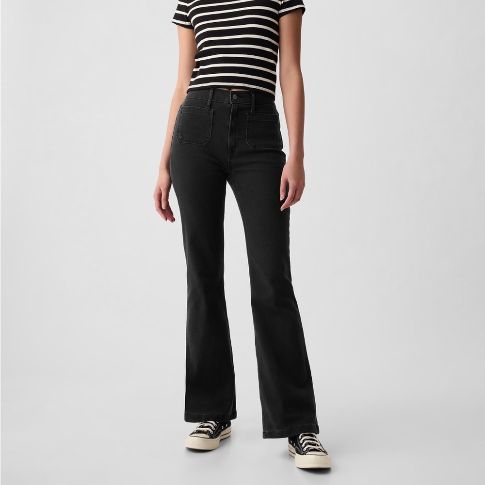 Gap High Rise '70s Flare Jeans - like new